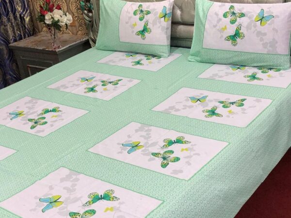 Printed Bed Sheet Set Butterfly
