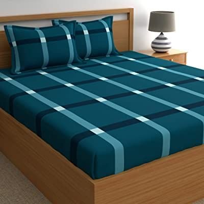Premium Cotton King Size Bedsheet Set 3-Piece with 2 Pillow Covers – Soft & Breathable Double Bed Sheet - Image 3