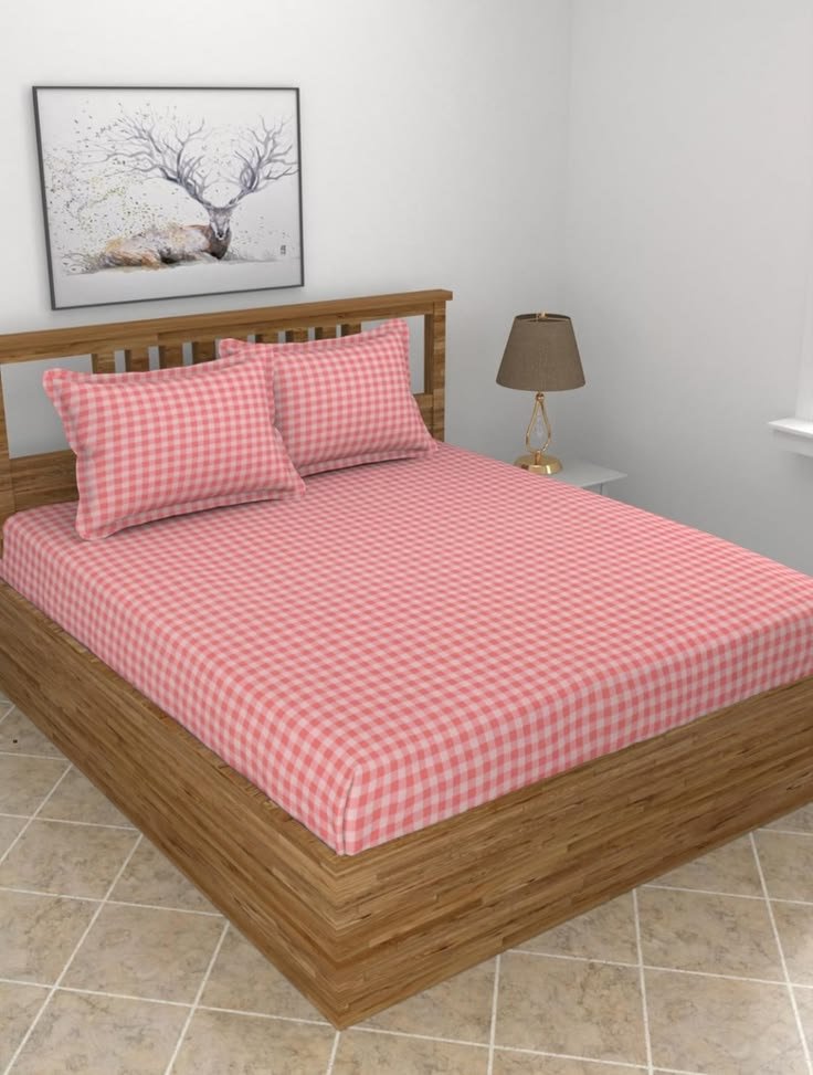 Premium Cotton King Size Bedsheet Set 3-Piece with 2 Pillow Covers – Soft & Breathable Double Bed Sheet - Image 5