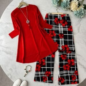 2Pc Stitched ladies dress - Trendy, Comfortable, linen dress Easy to Wear casual dress , dress for ladies