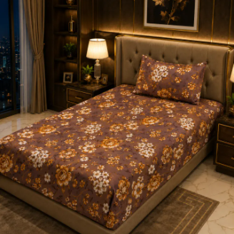 Cotton Mix Single Bed Sheet Set - Image 4