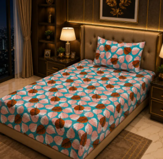 Cotton Mix Single Bed Sheet Set - Image 3