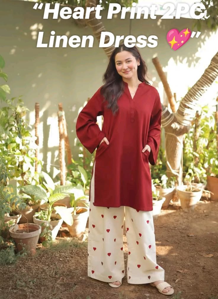2Pc Stitched ladies dress - Trendy, Comfortable, linen dress Easy to Wear casual dress , dress for ladies - Image 7