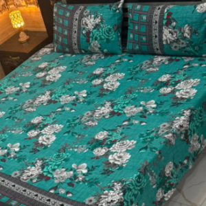 Cotton Gold Fabric King Size Bed Sheet Set | Buy Online
