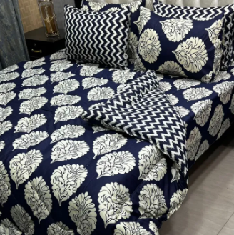 6 Piece Double Bed Vicky Razai Set Multi Color Designs - Image 7