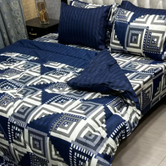 6 Piece Double Bed Vicky Razai Set Multi Color Designs - Image 6