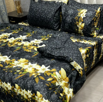 6 Piece Double Bed Vicky Razai Set Multi Color Designs - Image 8