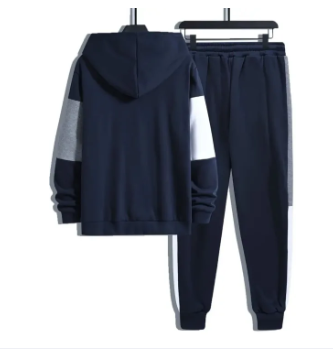 Men's Winter Tracksuit 2-Piece – Fleece Hoodie & Trouser Set - Image 5