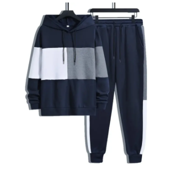 Men's Winter Tracksuit 2-Piece – Fleece Hoodie & Trouser Set - Image 2