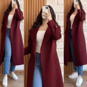 Women's Elegant Long Winter Coat – Stylish Winter Fashion | Hozry